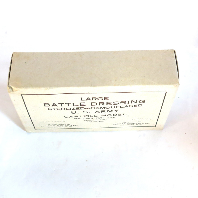Pansement Large first aid dressing US  1943 ref us 480