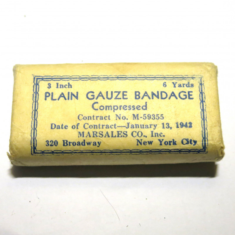 Plain gauze bandage US 1942 ref us 720