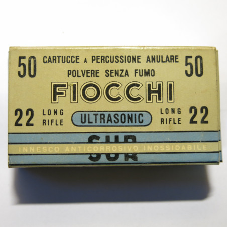 Boite de 50 22 long rifle Fiocchi ultrasonic 