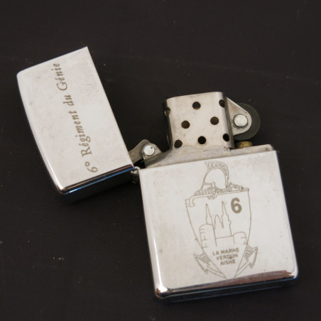 Briquet Zippo original 6 regiment du genie 2001 ref z 108