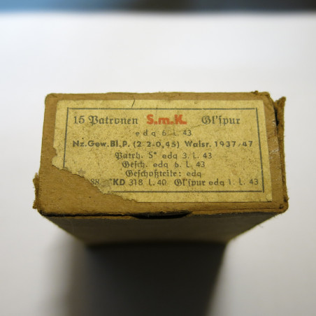 Boite vide 7.92 Mauser luftwaffe Smk Glim 'spur box B ref 4