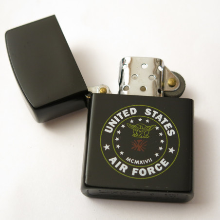 Briquet Zippo original black ref w8 US air force