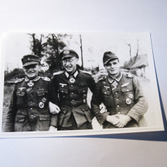 2 Photos dédicacées  Ritterkreuz 1943 Hans Bujak  