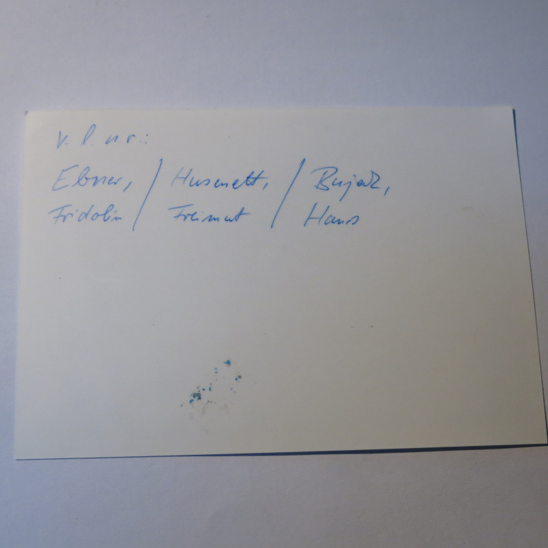 2 Photos dédicacées  Ritterkreuz 1943 Hans Bujak  