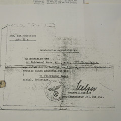 2 Photos dédicacées  Ritterkreuz 1943 Hans Bujak  