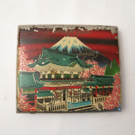 Beau porte cigarettes US souvenir du Japon 39/45 ref bo doc