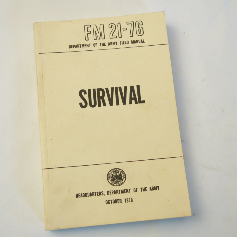 Livre Survival US army 1970 FM 21-76 