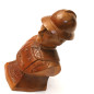 Petit buste en bois soldat Francais ref bo 778 