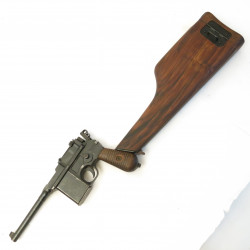 Étui crosse bois C96 schnellfeuer 712. marqué MAUSER Ref pak49