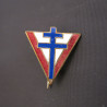 Insigne original croix de lorraine Sur V de la victoire 39/45