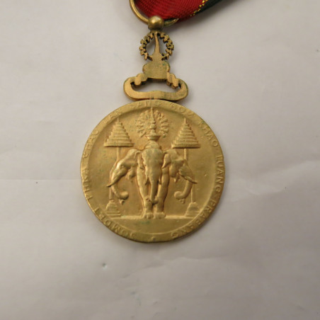 Medaille Sisavang Vong Roi de Luang ref bo 12 un