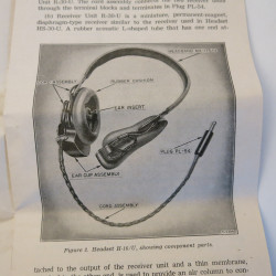 Casque US 1944 tel headset...