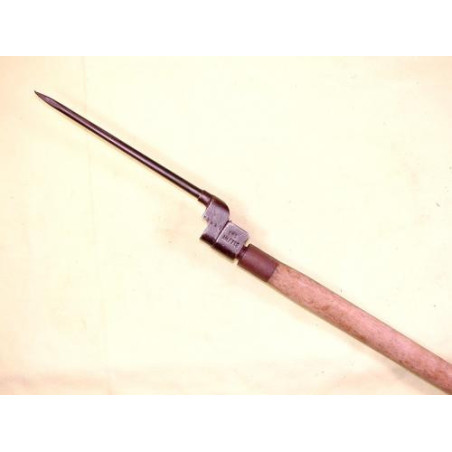 Manche de pelle original usagé pioche Anglais 39/45 