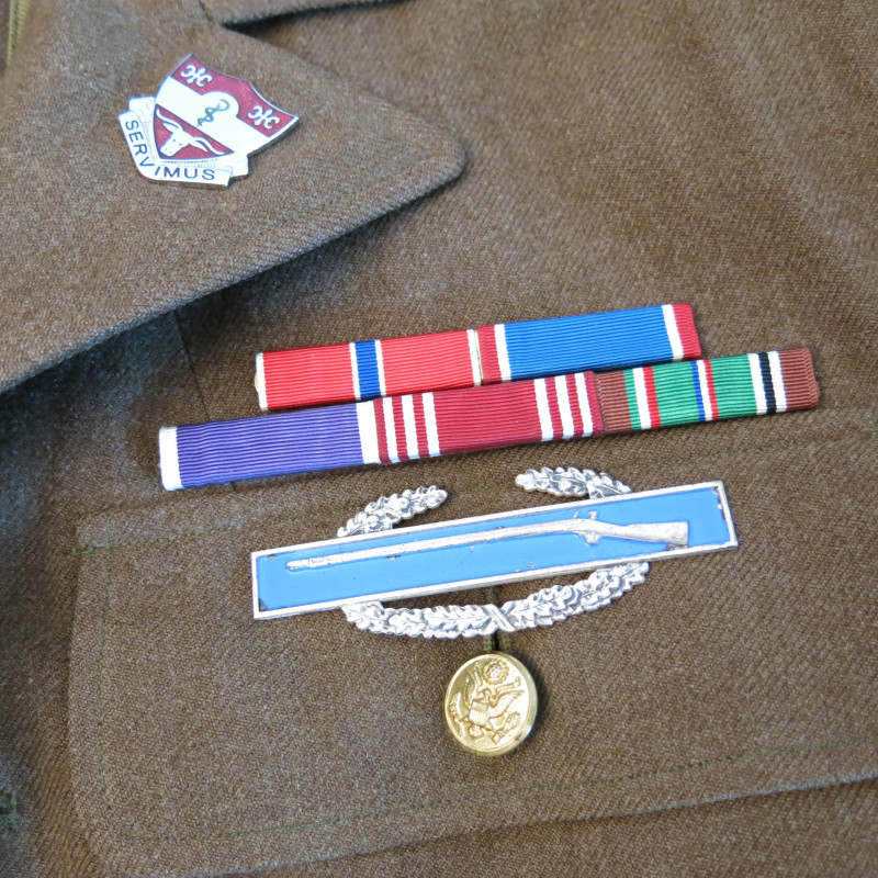 Coat serge wood OD Veste medical US 1940 ref bo 458