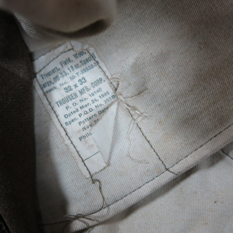 Pantalon en laine original US 1944 ref pa 485