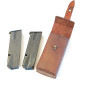 Porte chargeurs cuir fauve  pistolet GP35 39/45