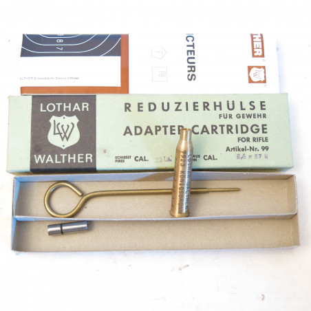 Cartouche reductrice Lothar Walther 5.6 x 57 R en calibre 22 long rifle ref 11