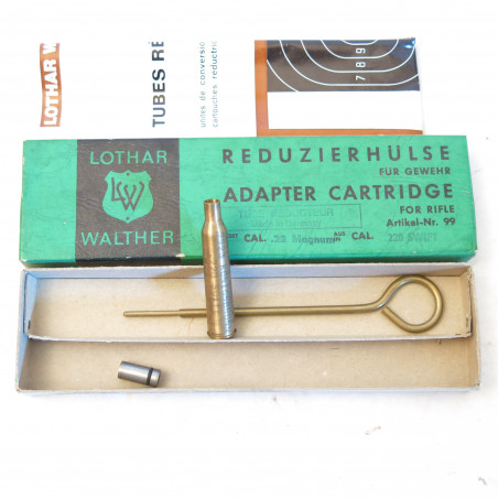 Cartouche reductrice Lothar Walther 220 swift en calibre 22 Magnum ref 13