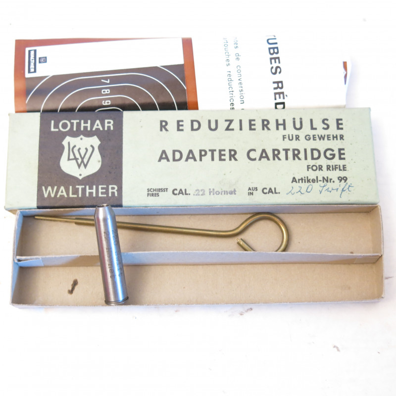 Cartouche reductrice Lothar Walther 220 Swift en calibre 22 Hornet ref 15