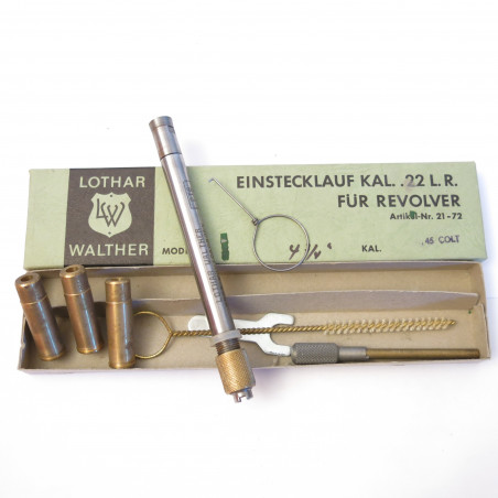 Tube reducteur rayé Lothar Walther revover calibre 45 ACP en calibre 22 long rifle ref 43