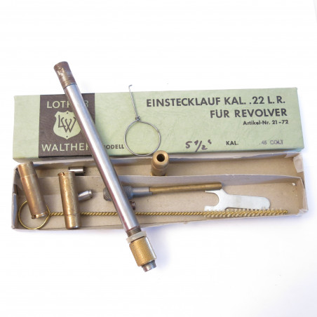 Tube reducteur rayé Lothar Walther revover calibre 45 ACP en calibre 22 long rifle ref 44