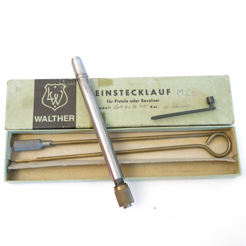 Tube reducteur rayé Lothar Walther pistolet calibre 45 en 4 mm M20 ref 52