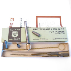 Tube reducteur rayé Lothar Walther pistolet 9 para  calibre 4 mm M20 ref 77 canon 83 a 92 mm