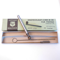 Tube reducteur rayé Lothar Walther pistolet 9 para  calibre 4 mm M20 ref 78 canon 87 a 92 mm