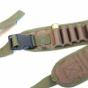 Ceinturon Cartouchiere cordura verte calibre 12 Ref un12