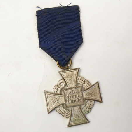 Médaille Allemande croix argent 25 ans service WH originale 39/45 Réf bo 11