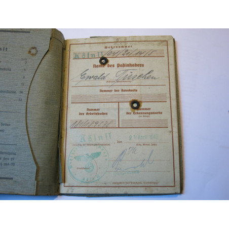 Livret Wehrpass WH  ref w 78   
