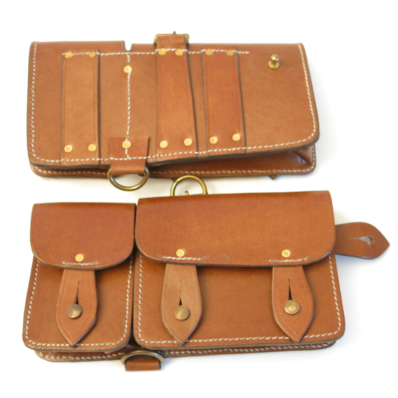 Paire de cartouchières cuir Mas 36