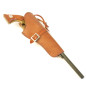 Etui cuir revolver poudre noir type western