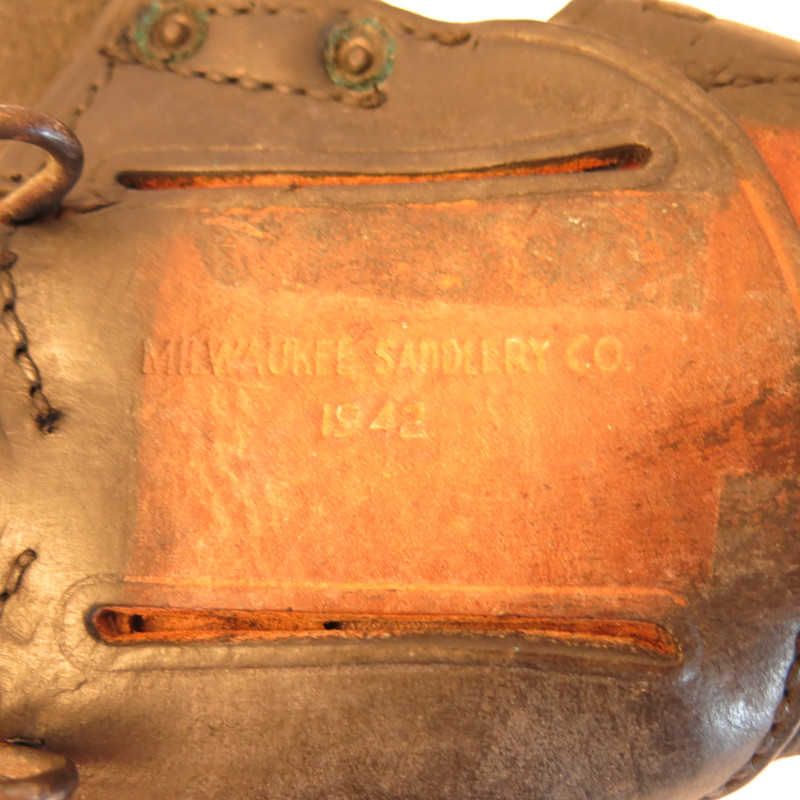 Etui cuir original  Colt 45 Milwaukee  1942  ref et 966