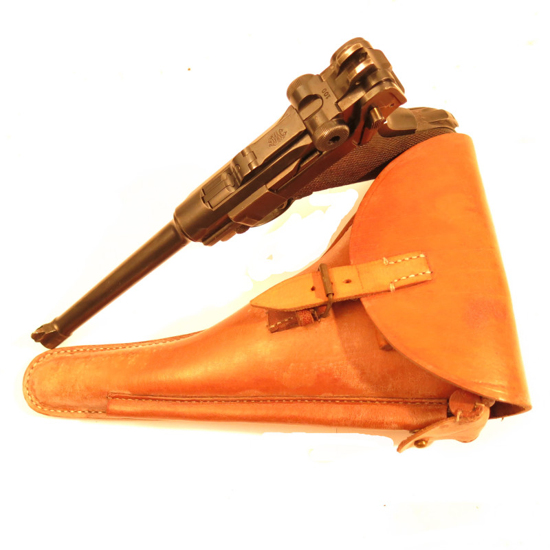 Etui cuir P08 Marine noir