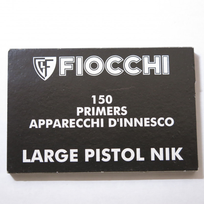 Amorces Fiocchi large pistol NIK x 150 