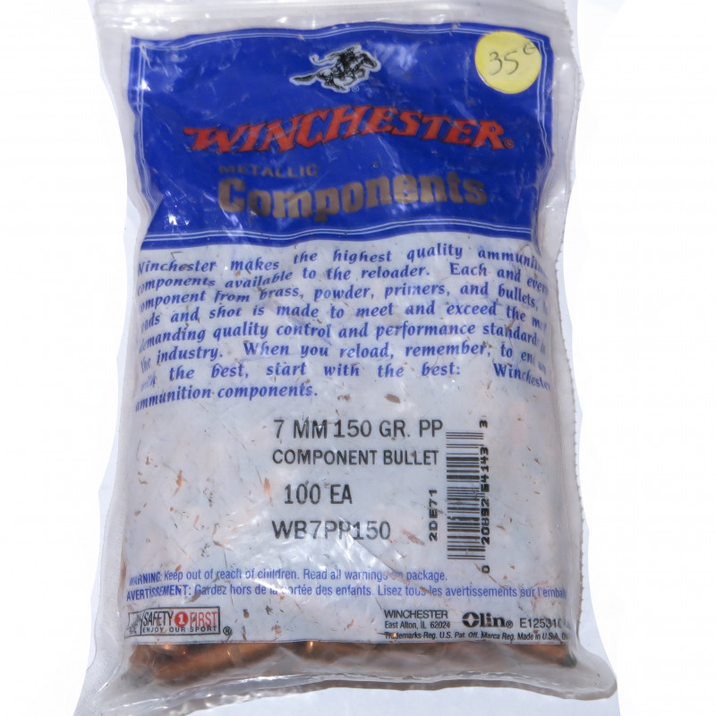 Sachet de 100 Ogives Winchester 7 mm 150 Gr 