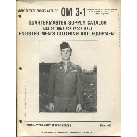 Army service forces catalog QM 3-1 : Quartermaster supply catalog et1