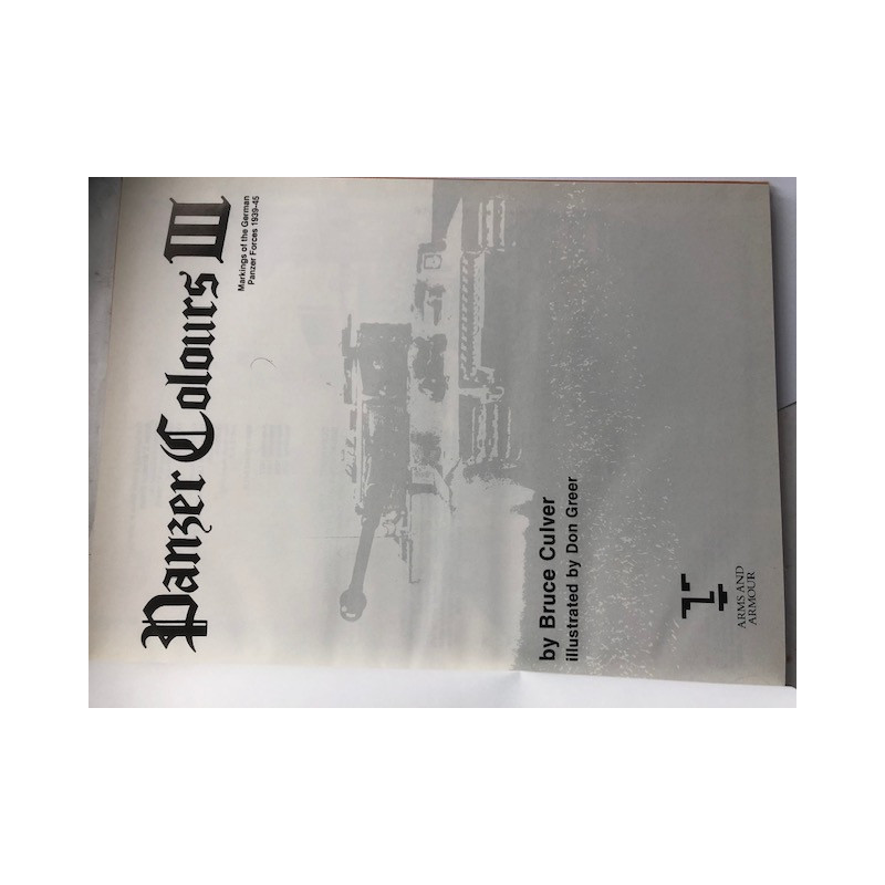 Livre Panzer colours 3 by B. Culver et7