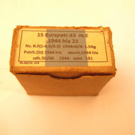 Boite vide de 15 cartouches STG 44 calibre 7.92 Kurz ref18 c17