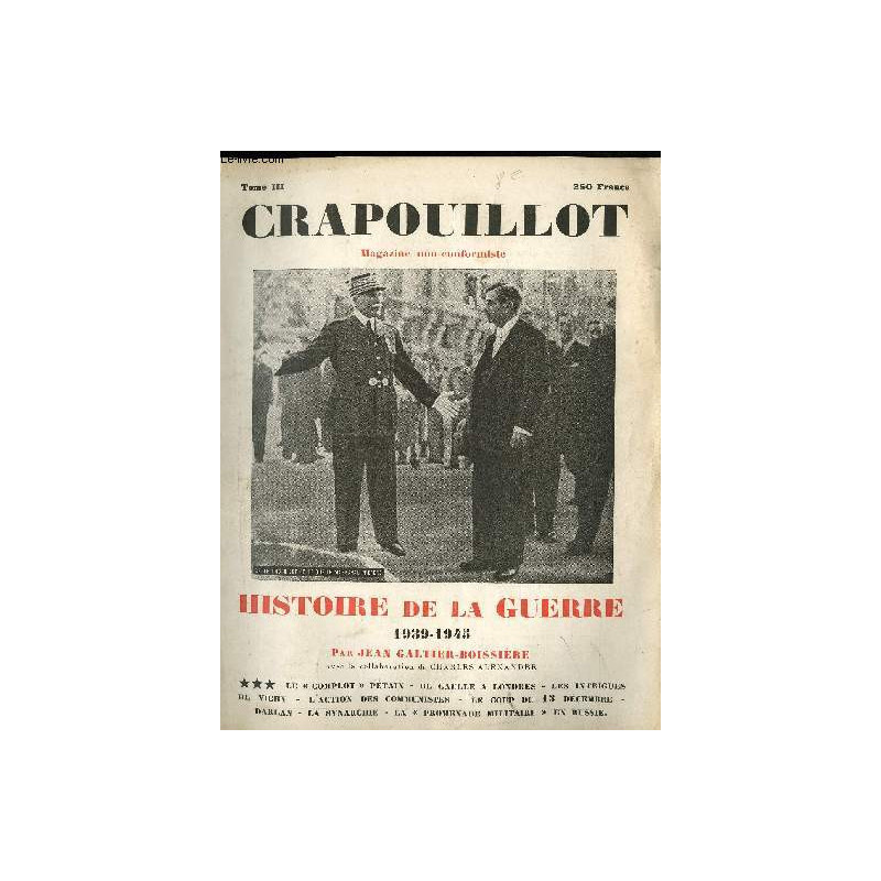 Livre Crapouillot Tome III - Histoire de la Guerre 1939-1945 - et11