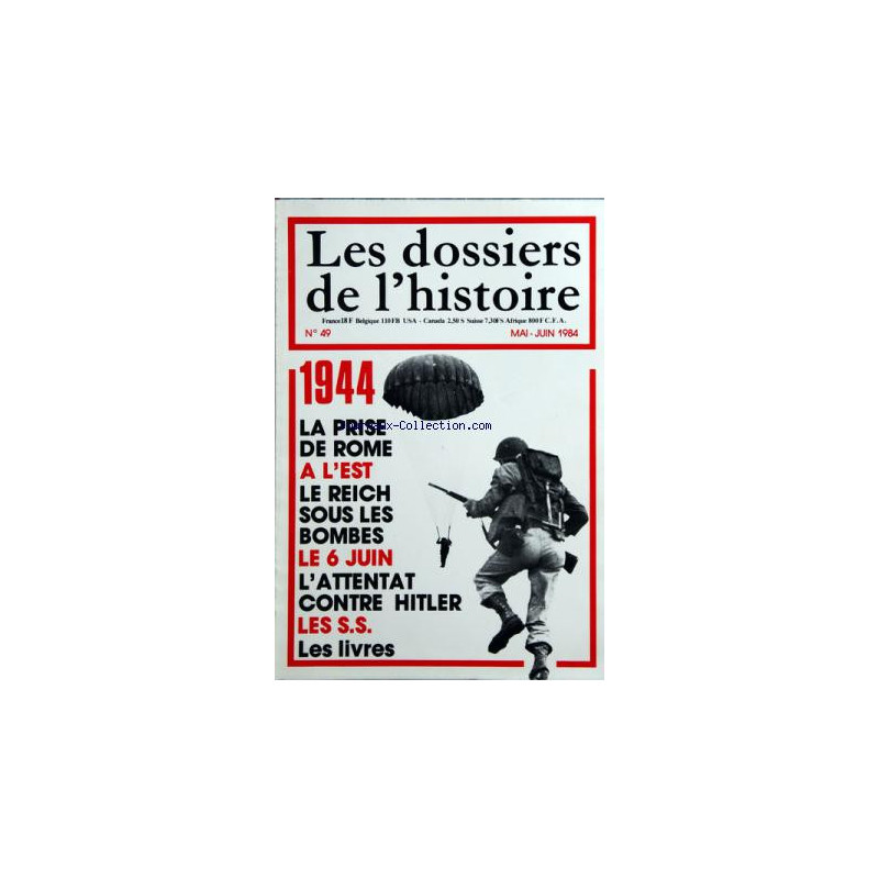 Livre les dossiers de l'histoire No49 - MaiJuin 1984 et13