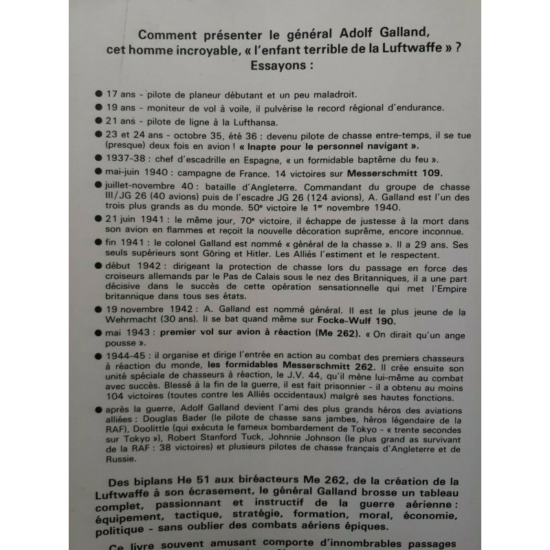 Livre Les premiers et les derniers par Adolf Galland et13