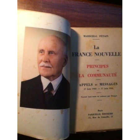 Livre La France nouvelle, Principe de la communauté Maréchal Pétain et14