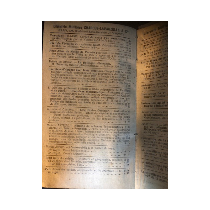 Manuel d'infanterie à l'usage des sous-officiers et caporaux de 1921 et11