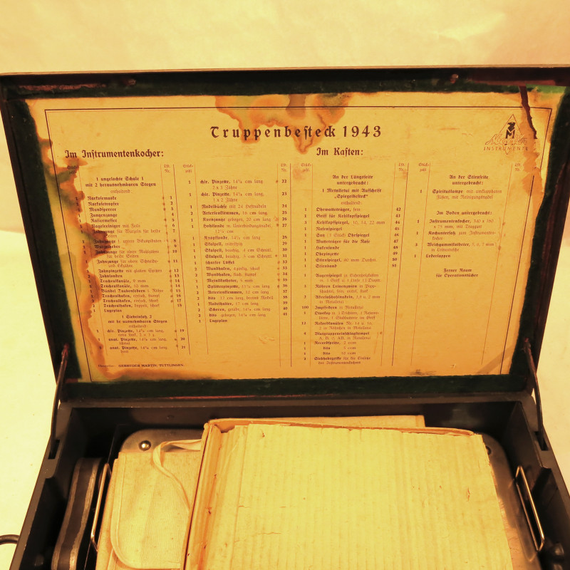 Boite Chirurgien Allemand WH  1943 Truppenbesteck 