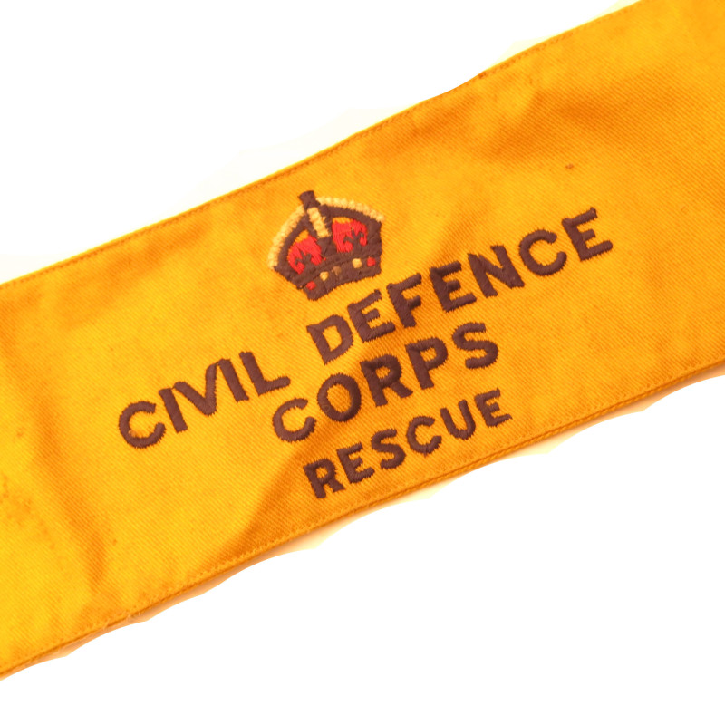 Brassard Anglais  Civil defense corps rescue 