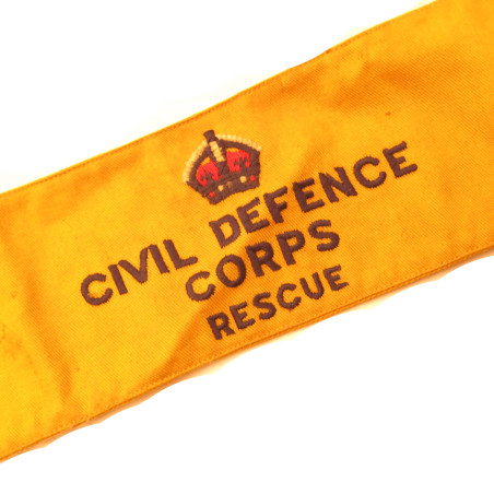 Brassard Anglais  Civil defense corps rescue 