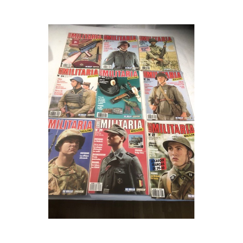 Pack Magazine Armes Militaria du No 20 à 29 et20