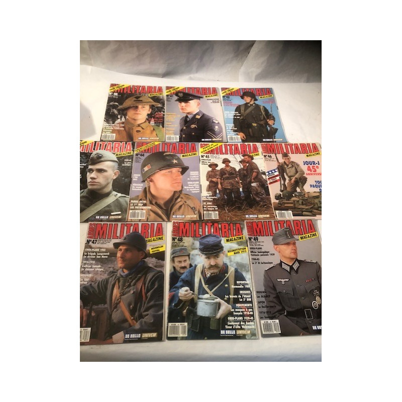 Pack Magazines Armes Militaria du No 40 à 49 et20